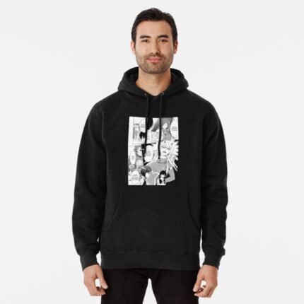 ANIME Boys hoodie – Unisex Casual Concert Pullover for Men & Women with Letter Print