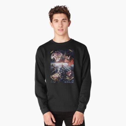 ANIME Boys Sweatshirt – Unisex Casual Concert Pullover for Men & Women with Letter Print