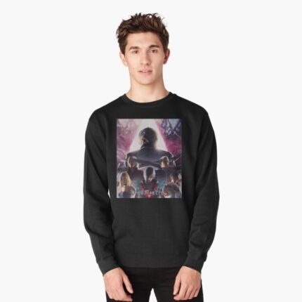 ANIME Boys Sweatshirt – Unisex Casual Concert Pullover for Men & Women with Letter Print