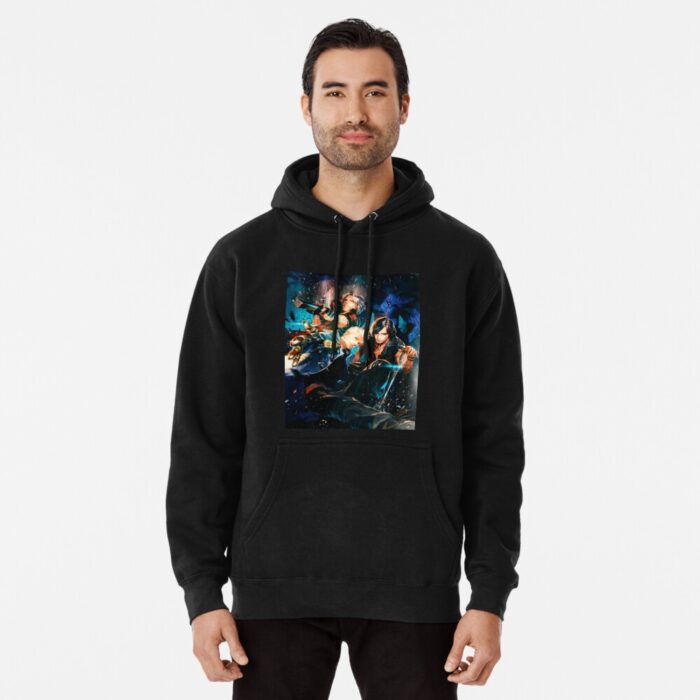 ANIME Boys hoodie – Unisex Casual Concert Pullover for Men & Women with Letter Print