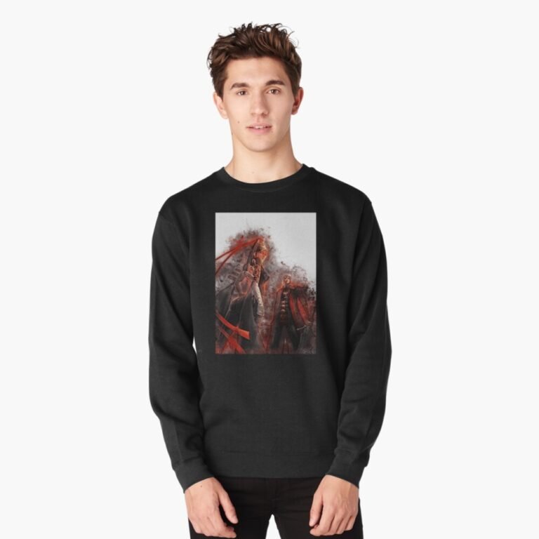ANIME Boys Sweatshirt – Unisex Casual Concert Pullover for Men & Women with Letter Print