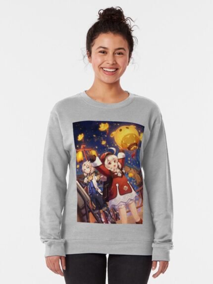 ANIME Boys Sweatshirt – Unisex Casual Concert Pullover for Men & Women with Letter Print