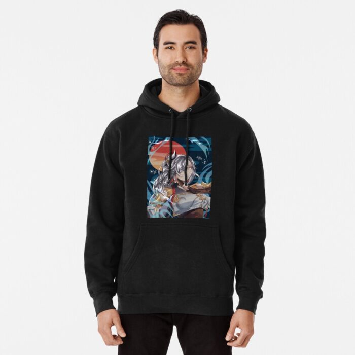 ANIME Boys hoodie – Unisex Casual Concert Pullover for Men & Women with Letter Print