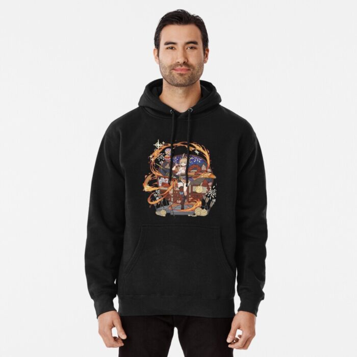 ANIME Boys hoodie – Unisex Casual Concert Pullover for Men & Women with Letter Print