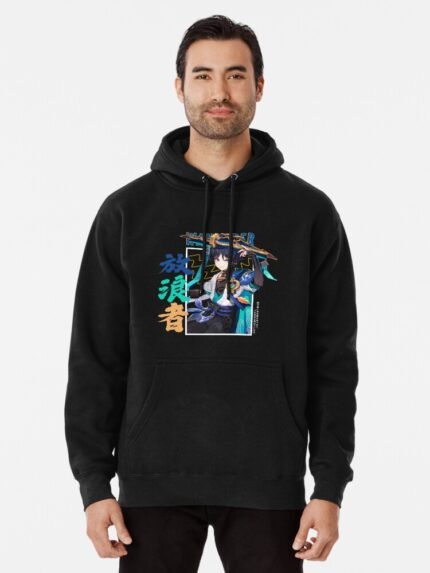 ANIME Boys hoodie – Unisex Casual Concert Pullover for Men & Women with Letter Print