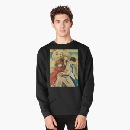 ANIME Boys Sweatshirt – Unisex Casual Concert Pullover for Men & Women with Letter Print