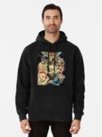 ANIME Boys hoodie – Unisex Casual Concert Pullover for Men & Women with Letter Print