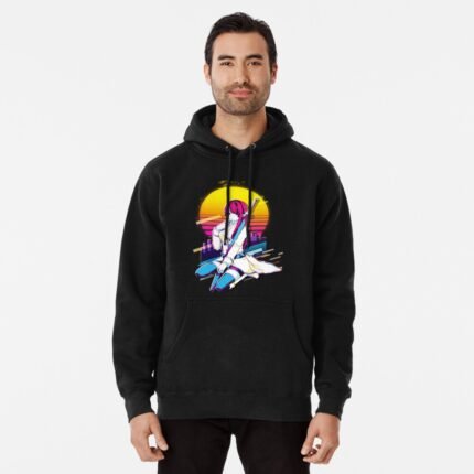 ANIME Boys hoodie – Unisex Casual Concert Pullover for Men & Women with Letter Print
