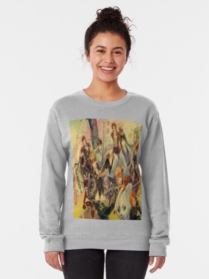 ANIME Boys Sweatshirt – Unisex Casual Concert Pullover for Men & Women with Letter Print