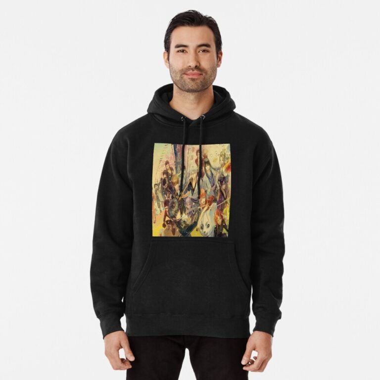 ANIME Boys hoodie – Unisex Casual Concert Pullover for Men & Women with Letter Print
