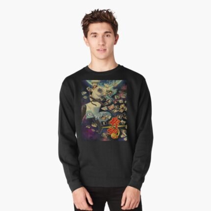 ANIME Boys Sweatshirt – Unisex Casual Concert Pullover for Men & Women with Letter Print