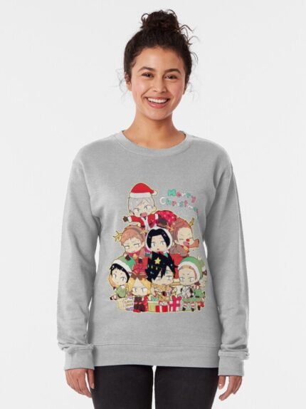 ANIME Boys Sweatshirt – Unisex Casual Concert Pullover for Men & Women with Letter Print