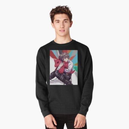 ANIME Boys Sweatshirt – Unisex Casual Concert Pullover for Men & Women with Letter Print