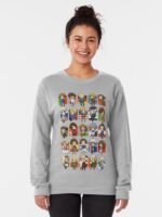 ANIME Boys Sweatshirt – Unisex Casual Concert Pullover for Men & Women with Letter Print