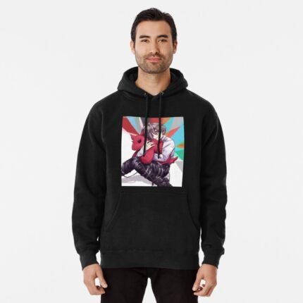 ANIME Boys hoodie – Unisex Casual Concert Pullover for Men & Women with Letter Print