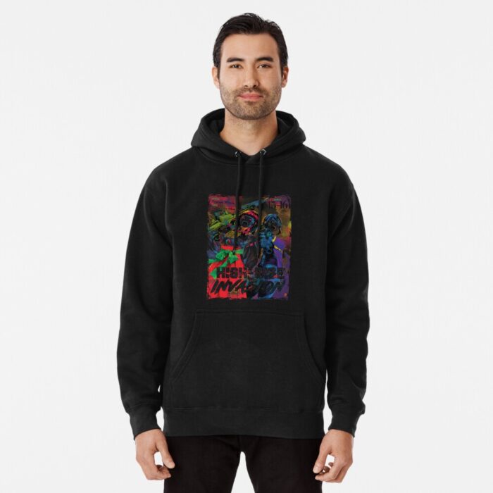 ANIME Boys hoodie – Unisex Casual Concert Pullover for Men & Women with Letter Print
