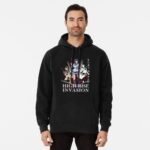 ANIME Boys hoodie – Unisex Casual Concert Pullover for Men & Women with Letter Print