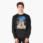 ANIME Boys Sweatshirt – Unisex Casual Concert Pullover for Men & Women with Letter Print