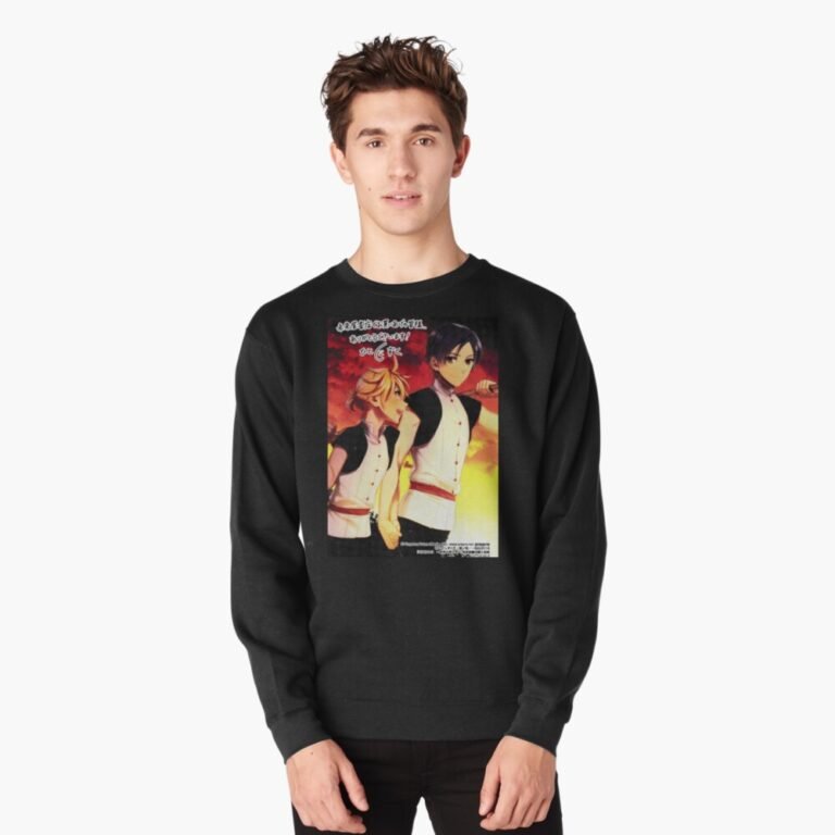 ANIME Boys Sweatshirt – Unisex Casual Concert Pullover for Men & Women with Letter Print
