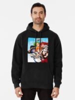 ANIME Boys hoodie – Unisex Casual Concert Pullover for Men & Women with Letter Print