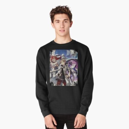 ANIME Boys Sweatshirt – Unisex Casual Concert Pullover for Men & Women with Letter Print