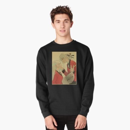 ANIME Boys Sweatshirt – Unisex Casual Concert Pullover for Men & Women with Letter Print