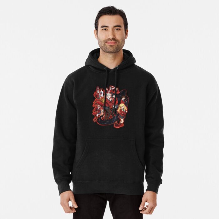 ANIME Boys hoodie – Unisex Casual Concert Pullover for Men & Women with Letter Print