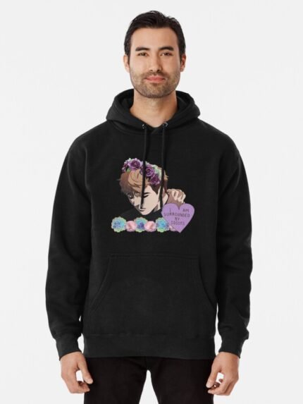 ANIME Boys hoodie – Unisex Casual Concert Pullover for Men & Women with Letter Print