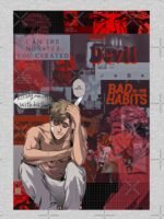 ANIME Boys Sweatshirt – Unisex Casual Concert Pullover for Men & Women with Letter Print