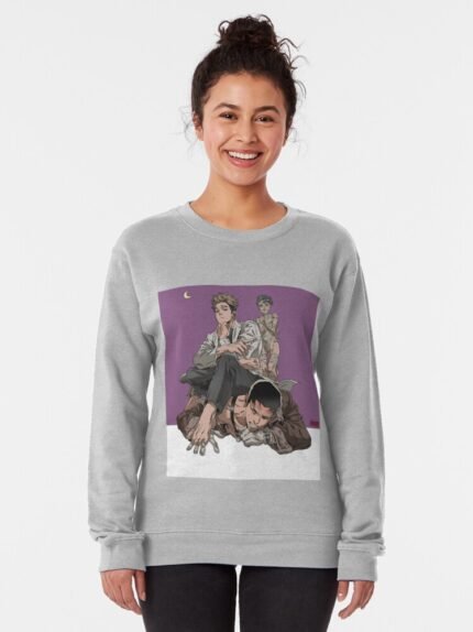 ANIME Boys Sweatshirt – Unisex Casual Concert Pullover for Men & Women with Letter Print