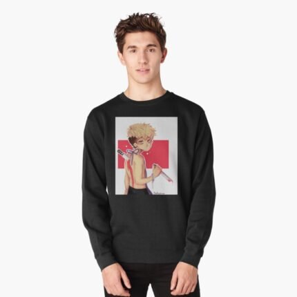 ANIME Boys Sweatshirt – Unisex Casual Concert Pullover for Men & Women with Letter Print