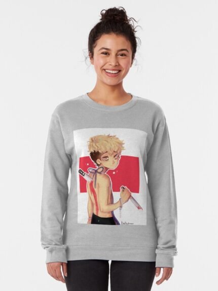 ANIME Boys Sweatshirt – Unisex Casual Concert Pullover for Men & Women with Letter Print