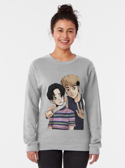 ANIME Boys Sweatshirt – Unisex Casual Concert Pullover for Men & Women with Letter Print