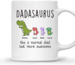 DADASAURUS MUG – Unisex Casual Mug for Men & Women with Letter Print