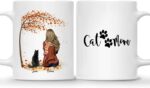 CAT COFFEE MUG – Unisex Casual Mug for Men & Women with Letter Print
