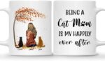 CAT COFFEE MUG – Unisex Casual Mug for Men & Women with Letter Print