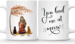 CAT COFFEE MUG – Unisex Casual Mug for Men & Women with Letter Print