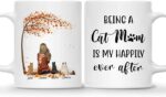 CAT COFFEE MUG – Unisex Casual Mug for Men & Women with Letter Print