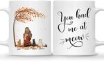 CAT COFFEE MUG – Unisex Casual Mug for Men & Women with Letter Print