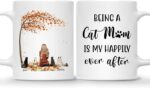 CAT COFFEE MUG – Unisex Casual Mug for Men & Women with Letter Print