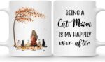 CAT COFFEE MUG – Unisex Casual Mug for Men & Women with Letter Print