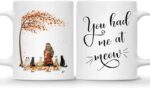 CAT COFFEE MUG – Unisex Casual Mug for Men & Women with Letter Print