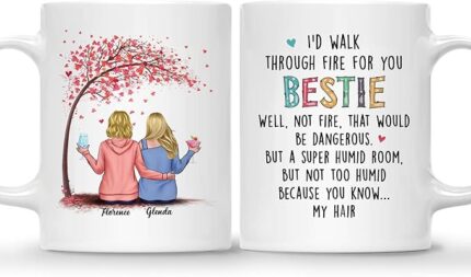 BEST FRIEND MUG – Unisex Casual Mug for Men & Women with Letter Print
