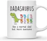 DADASAURUS MUG – Unisex Casual Mug for Men & Women with Letter Print