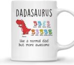 DADASAURUS MUG – Unisex Casual Mug for Men & Women with Letter Print