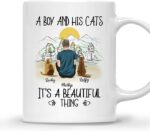 CAT DAD MUG – Unisex Casual Mug for Men & Women with Letter Print
