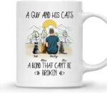 CAT DAD MUG – Unisex Casual Mug for Men & Women with Letter Print