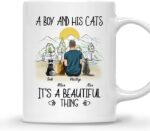 CAT DAD MUG – Unisex Casual Mug for Men & Women with Letter Print