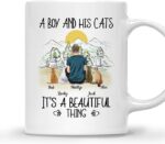 CAT DAD MUG – Unisex Casual Mug for Men & Women with Letter Print