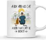 CAT DAD MUG – Unisex Casual Mug for Men & Women with Letter Print